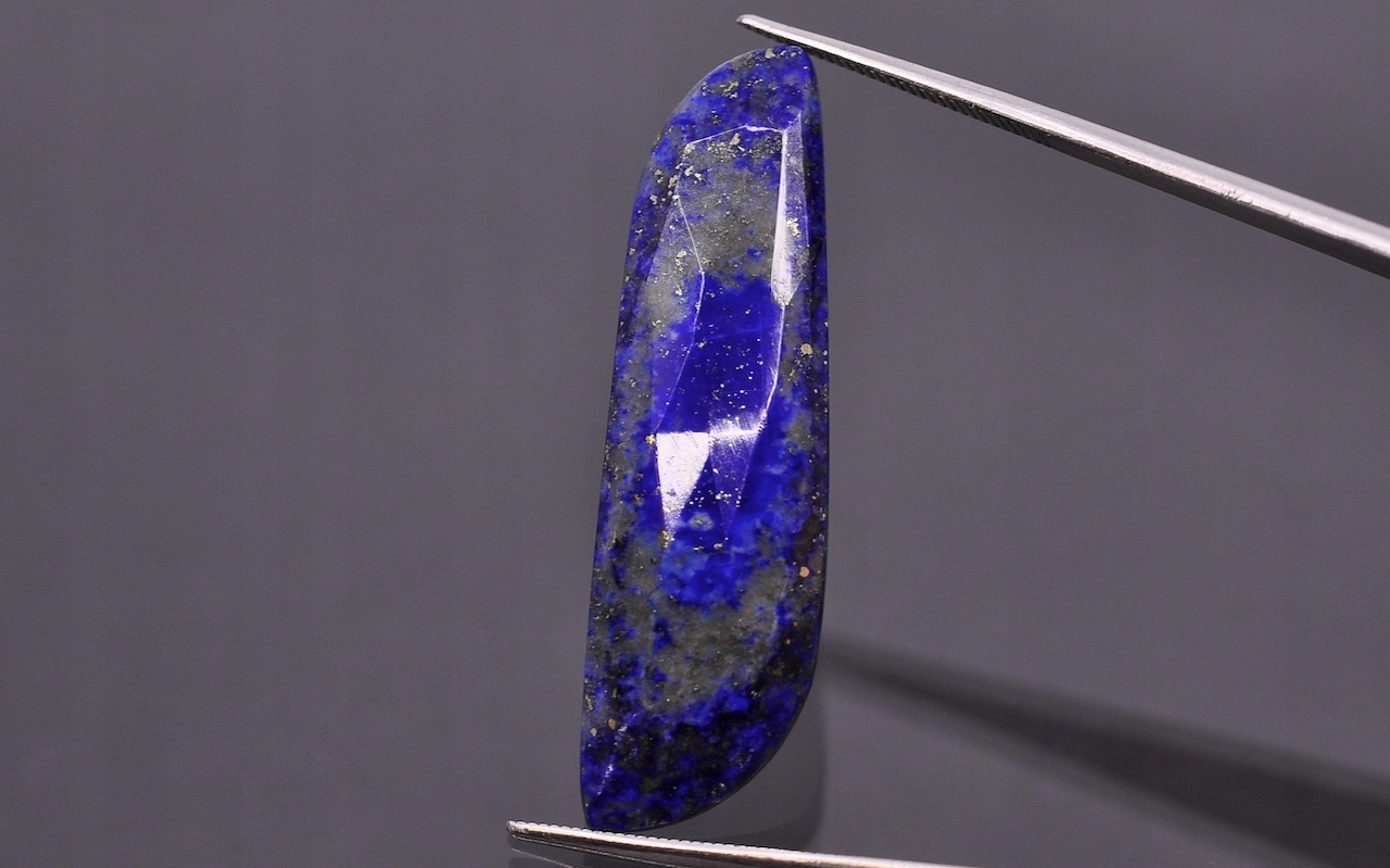 Lapis lazuli rozeta fantazijní 36x10,5 mm