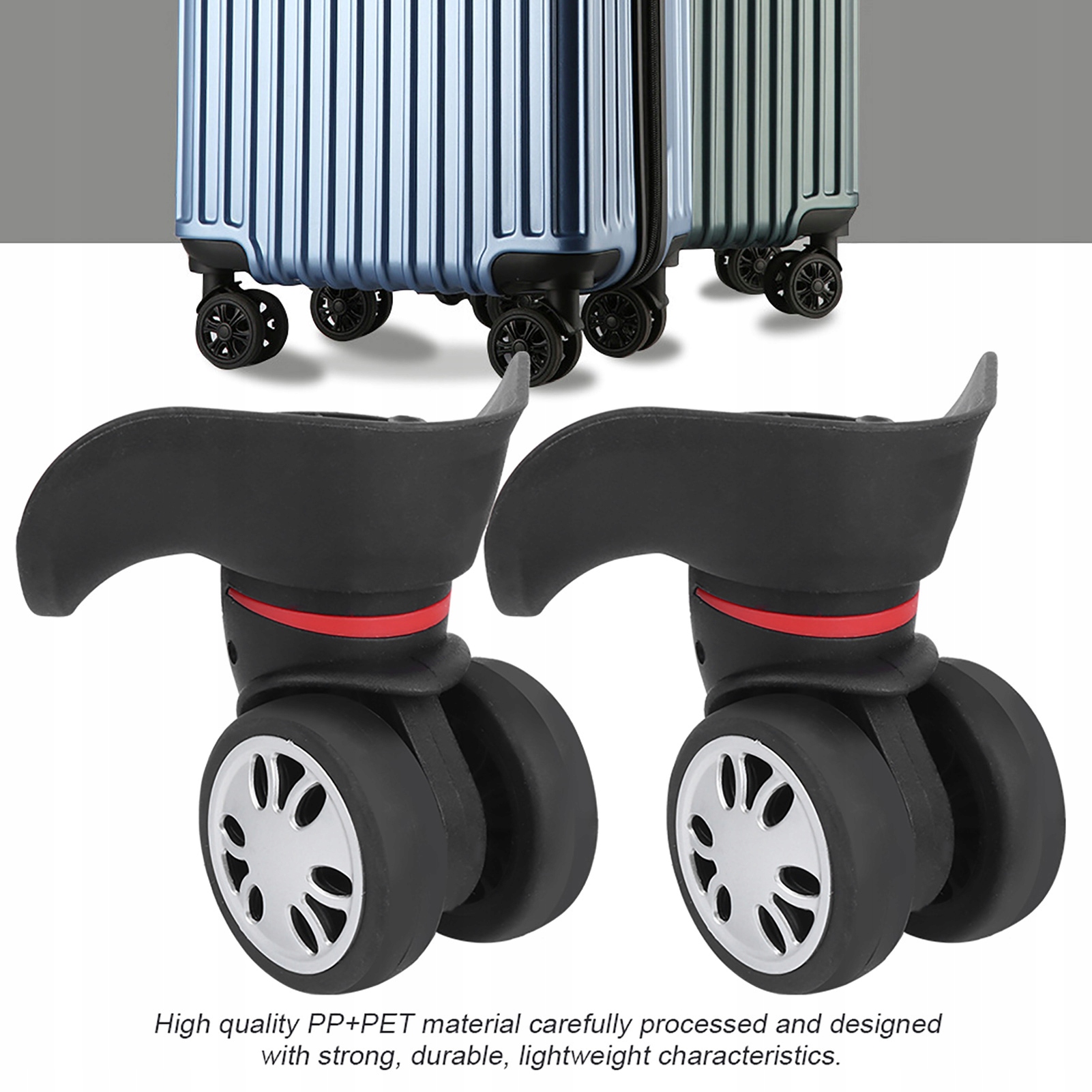 2 SZT KÓŁKO DO WALIZKI CZĘŚĆ BAGAŻ SERWIS NAPRAWA CZĘŚCI CZARNE Kod producenta KÓŁKO