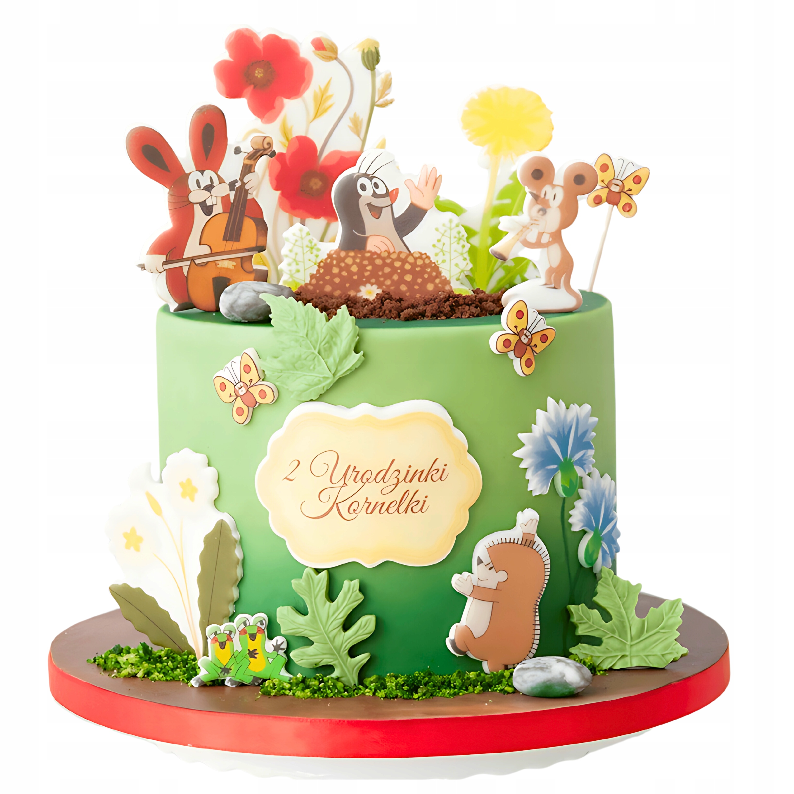 Zestaw Dekoracje na Tort Krecik 18 El Kret figurki cukrowe opłatek ozdoba