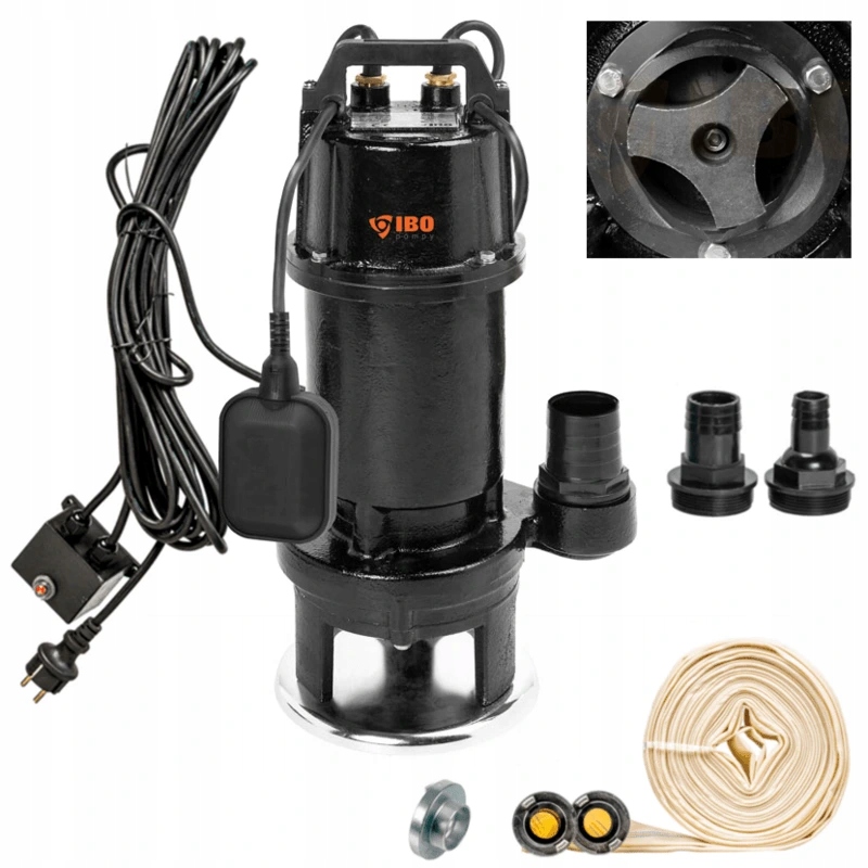 Kalový set ponorné kalové čerpadlo Wqi 15-7-1,1 s drtičom a hadicou 20 m