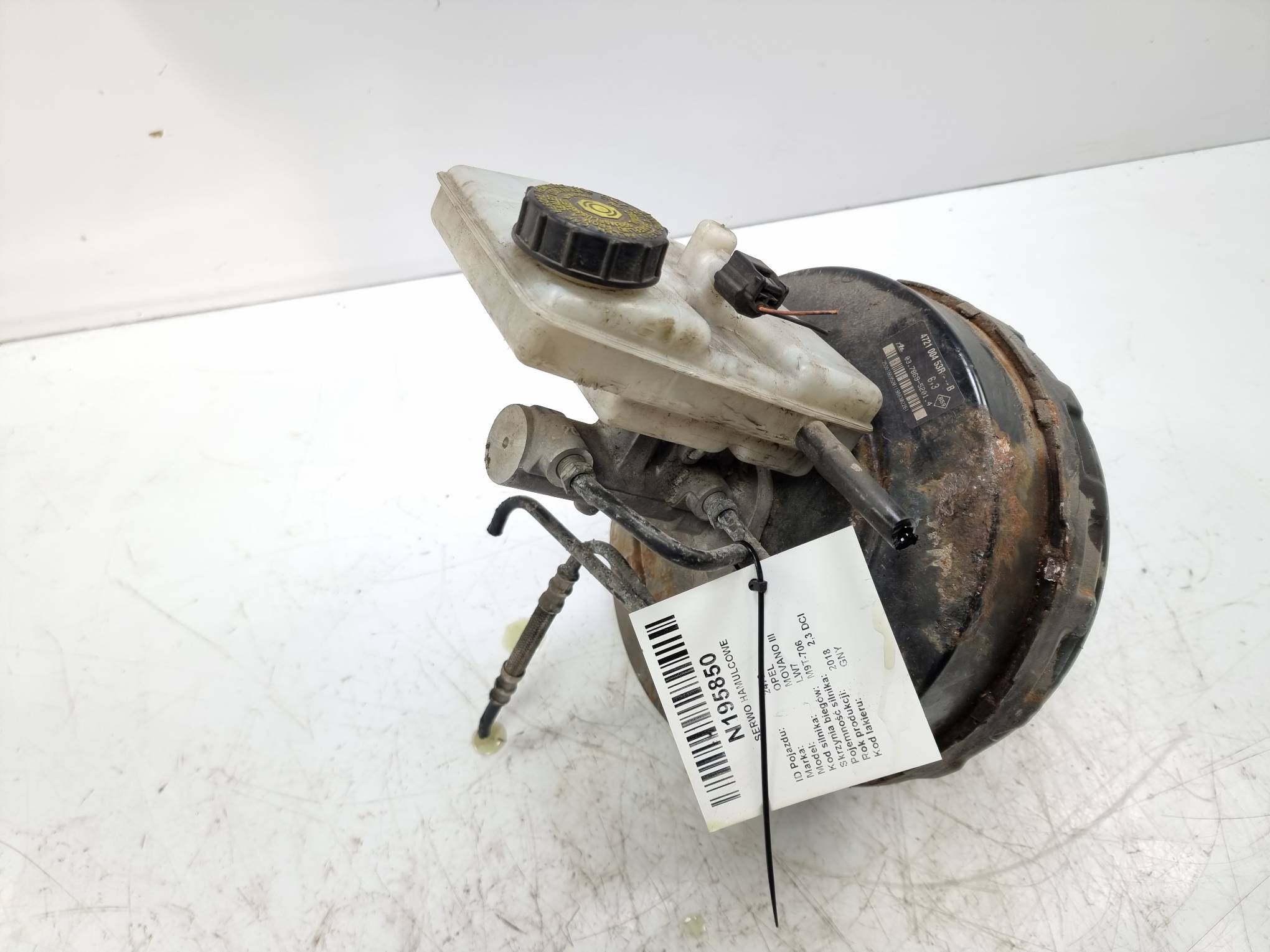 Servo bremsen 472100453R OPEL MOVANO III
