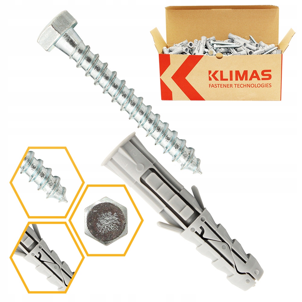 KOŁKI ROZPOROWE RAMOWE KOŁEK 10x80 KKX 100szt Średnica 10 mm