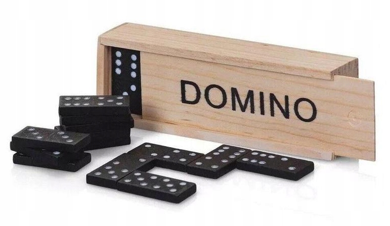 DREWNIANE DOMINO GRA W PUDEŁKU 28 ELEMENTÓW