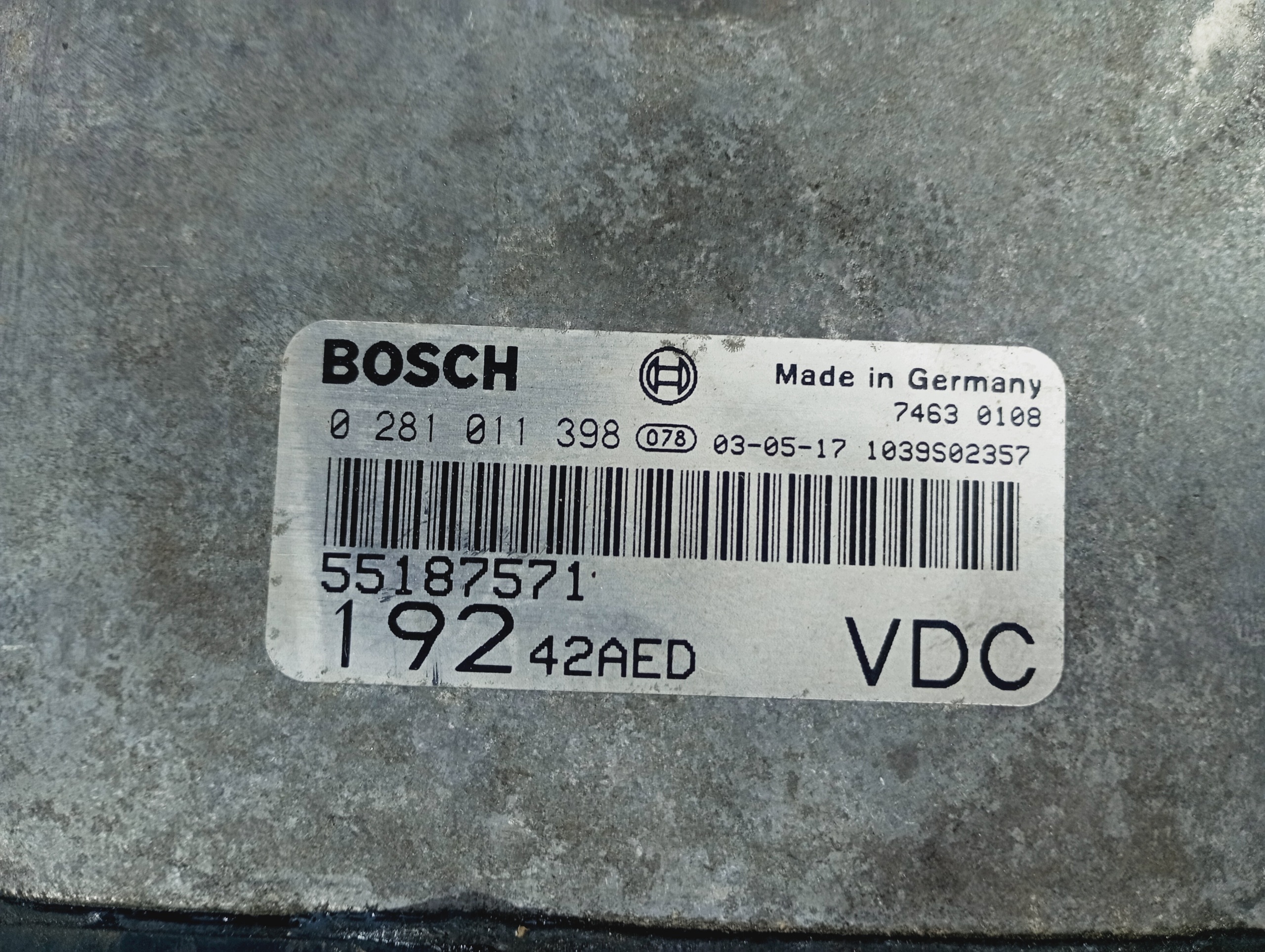 computer control unit of the engine OE 0281011398 Fiat Stilo 01-07