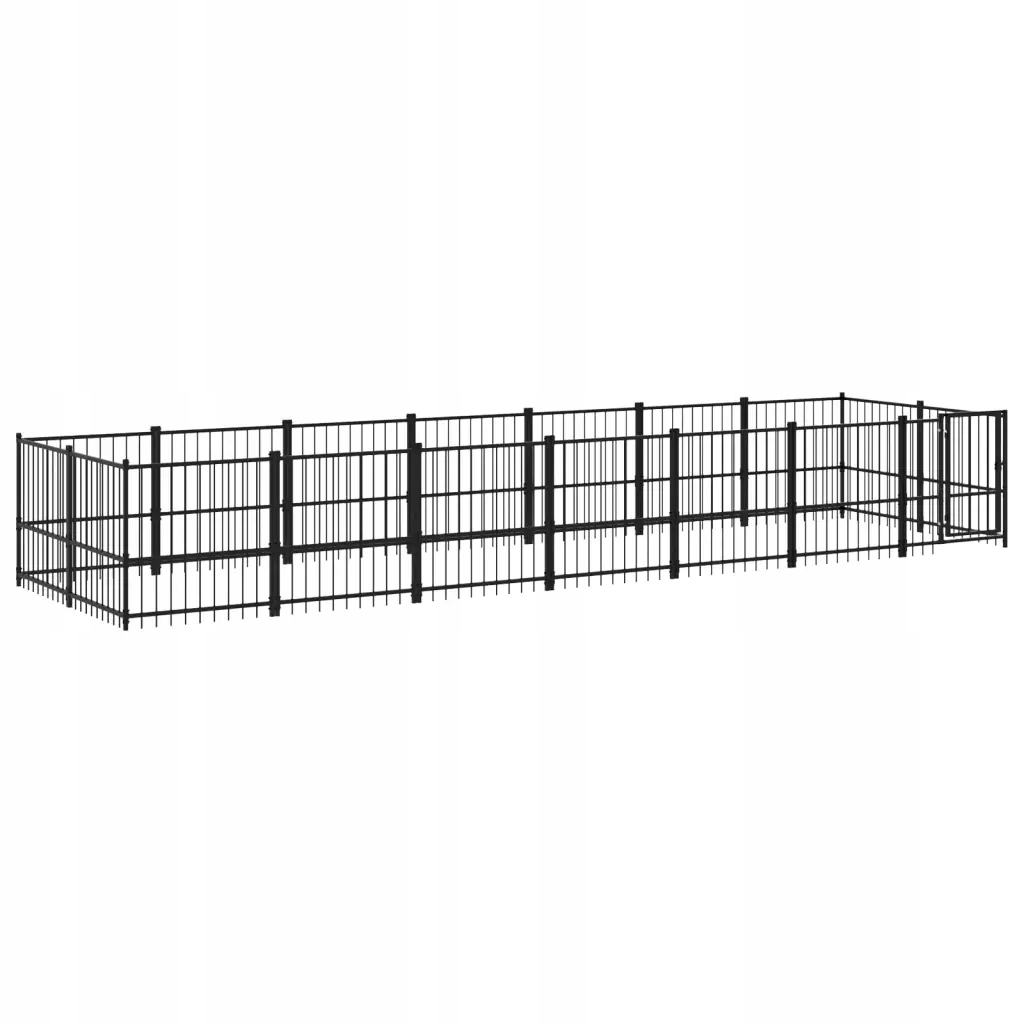 Levně Kotec venkovní pro psa, ocelová, 13,14 m²