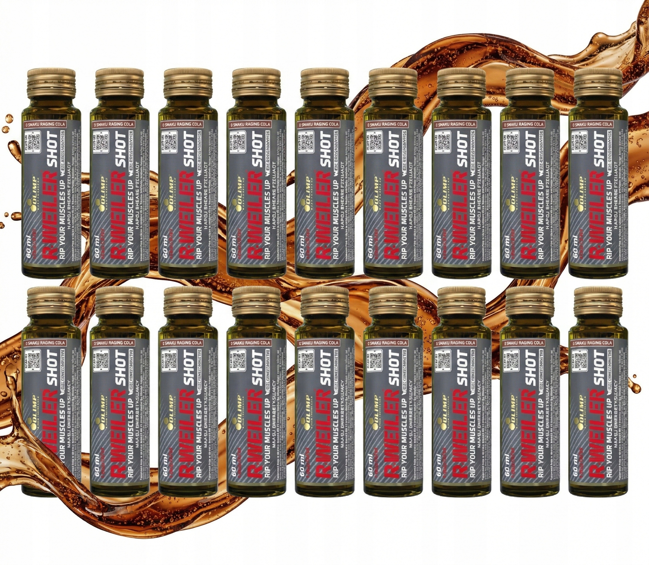 Předtréninkový set 18x Olimp R-Weiler Taurin a Tyrosin Cola 60 Ml