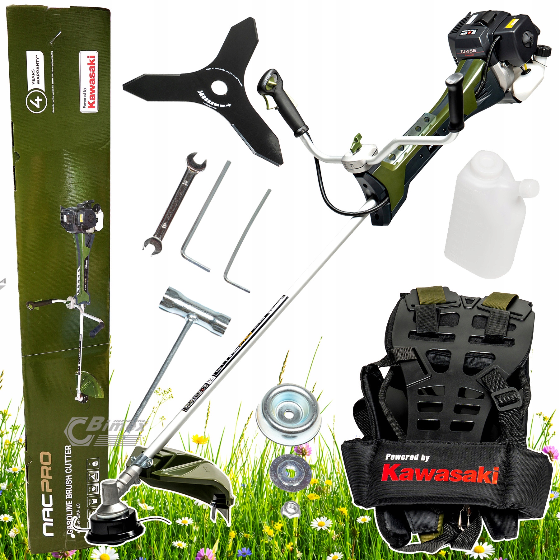Kosa spalinowa Nac Pro BP454-16KA-LS 2,18KM Silnik Kawasaki Profi