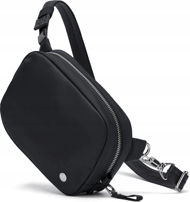 Taška bederní taška proti krádeži 2v1 Pacsafe W 2L Black