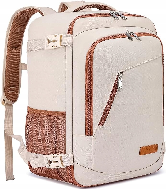 Wenig Batoh do letadla Ryanair na notebook Béžový 24L