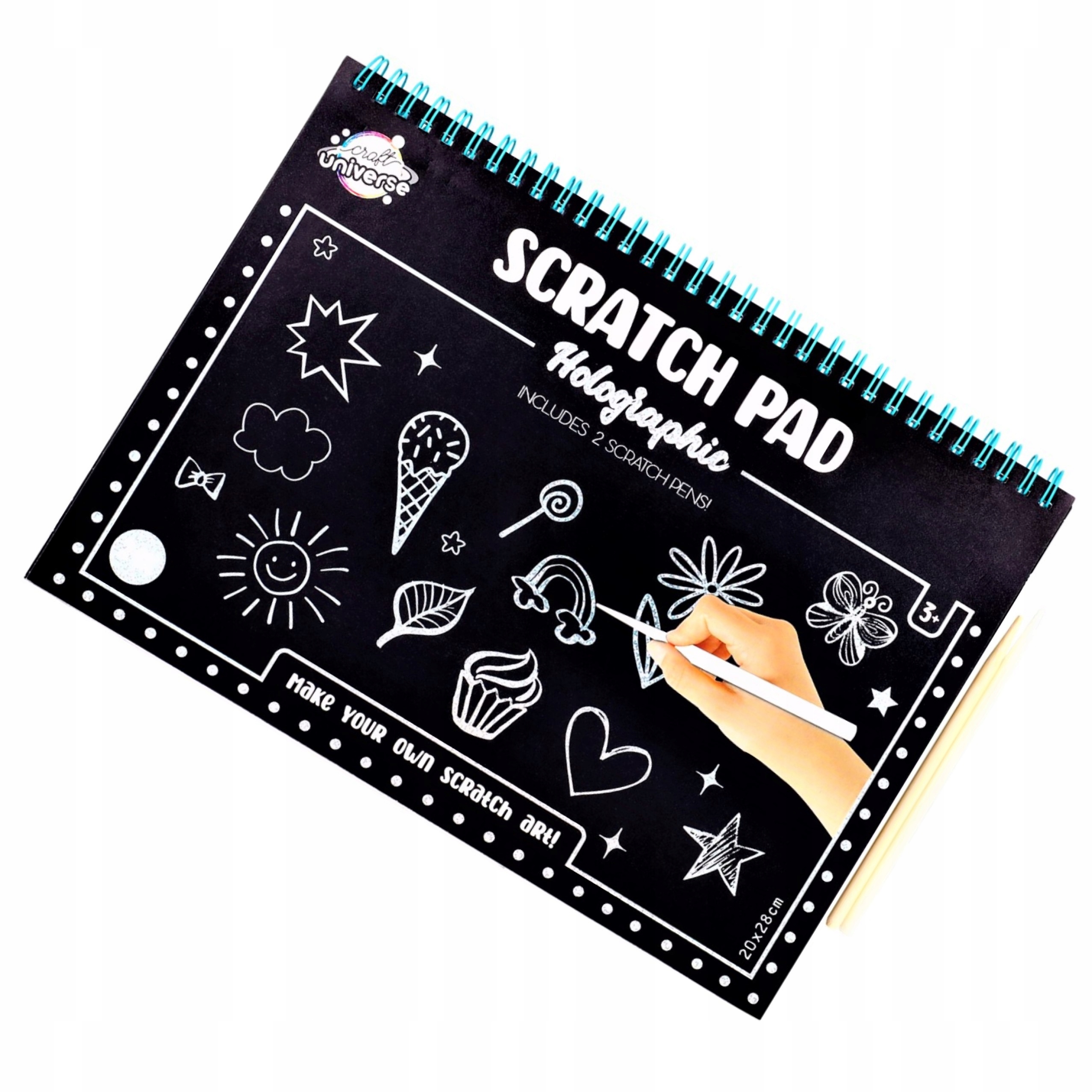 

Scratch Pad Zdrapka 24 strony 20x28 cm Holographic