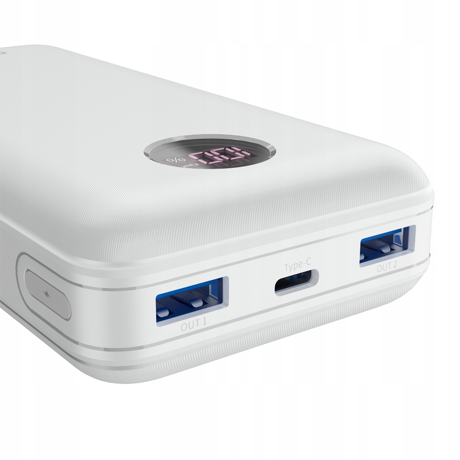 CANYON Powerbank PB-2002 LED 20000 mAh PD 20W QC 3.0 Biały — 7
