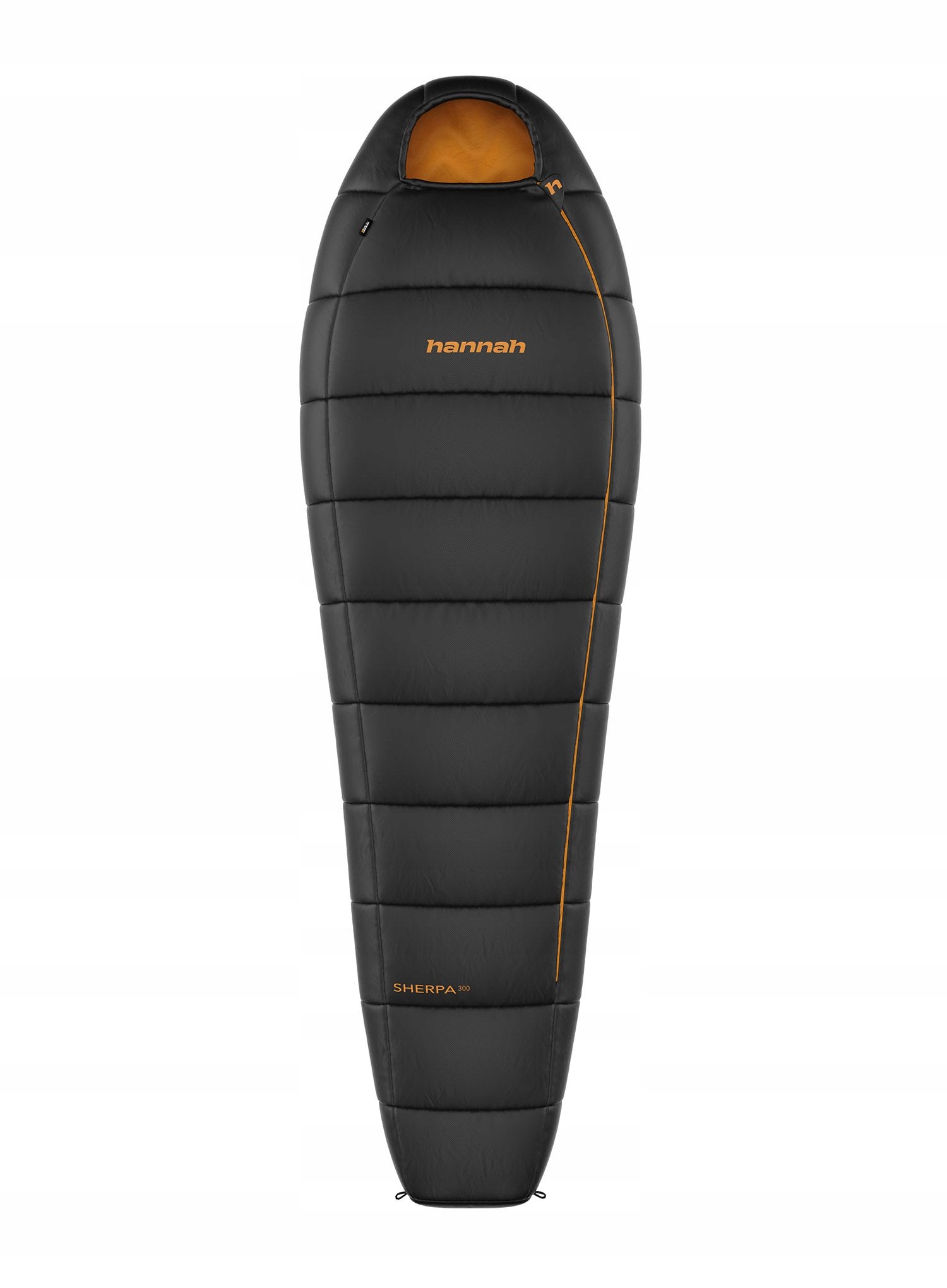 Spací pytel Hannah Sherpa 300 (190 cm) jet black/inca gold Levý