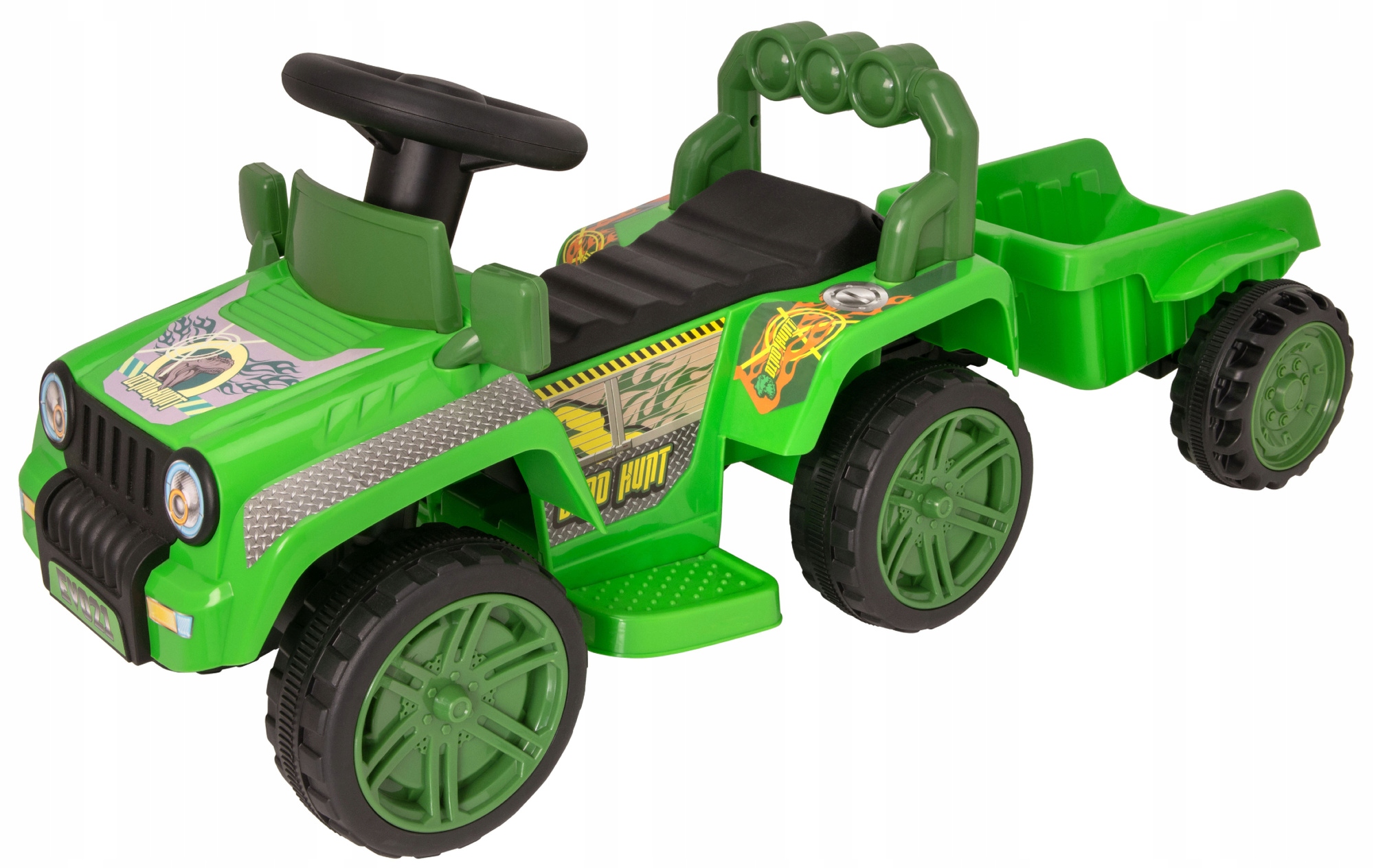 Evo Jeździk Trailer Jurassic Zielony Pojazd Terenowy Odczepiana Przyczepa