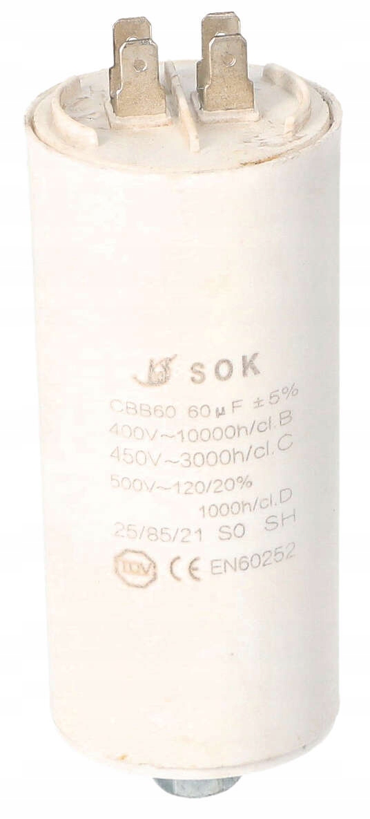 

Kondensator Rozruchowy Do Silnika 60uF 450V