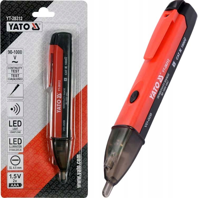 

Yato Próbnik napięcia Tester 90-1000V Indukcyjny