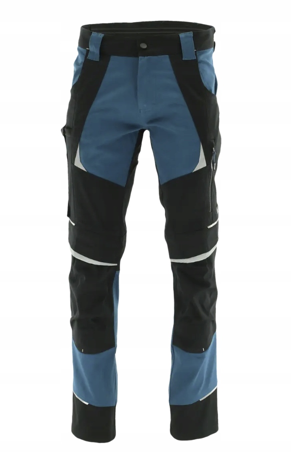 Spodnie Do Pasa Cottonflex elastyczne i bawełniane petrol r. 48