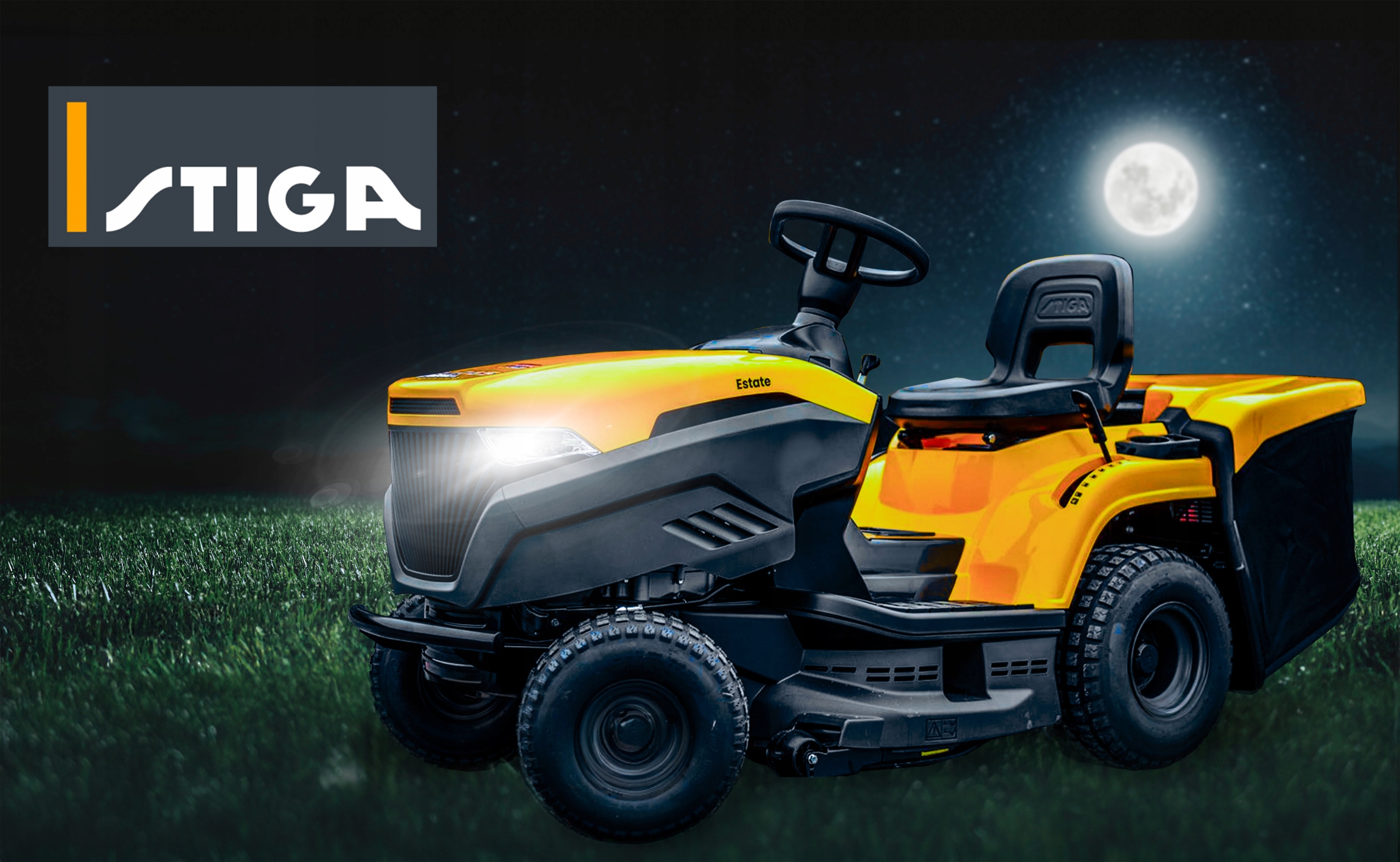 POTĘŻNY TRAKTOR OGRODOWY STIGA KOSIARKA ST450 AUTOMAT ŚWIATŁA LED KOSZ 240L Europejski standard emisji spalin EURO 5