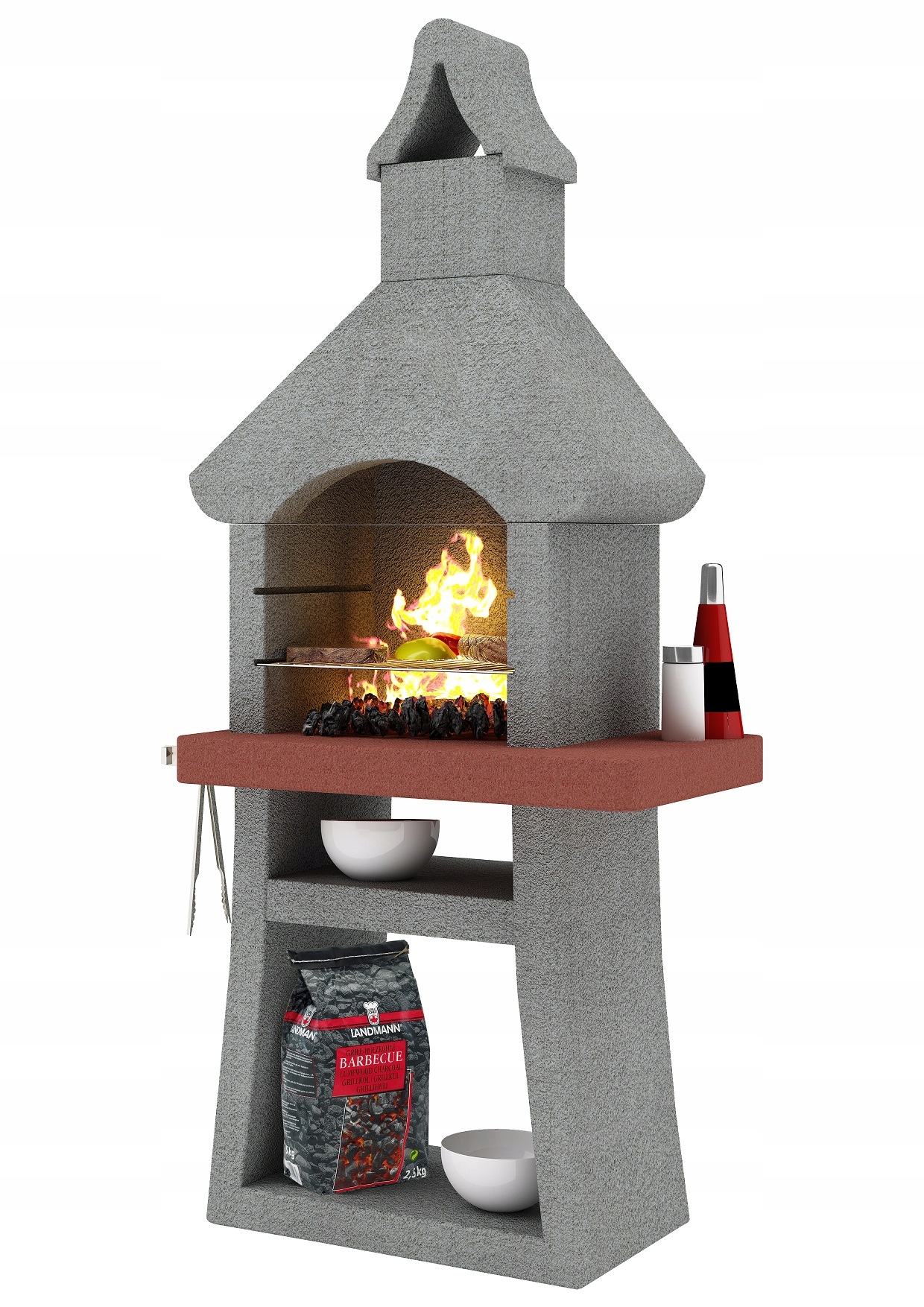 

Grill betonowy Malaga 176 cm Landmann Szary