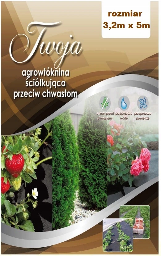 

Agrowłóknina Czarna Ściółkująca 50G Twoja 3,2x5 m
