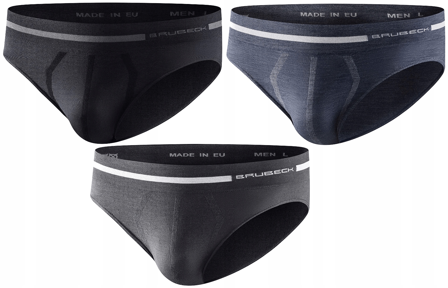 

Slipy Męskie Brubeck Comfort Wool BE10050 3-PACK S