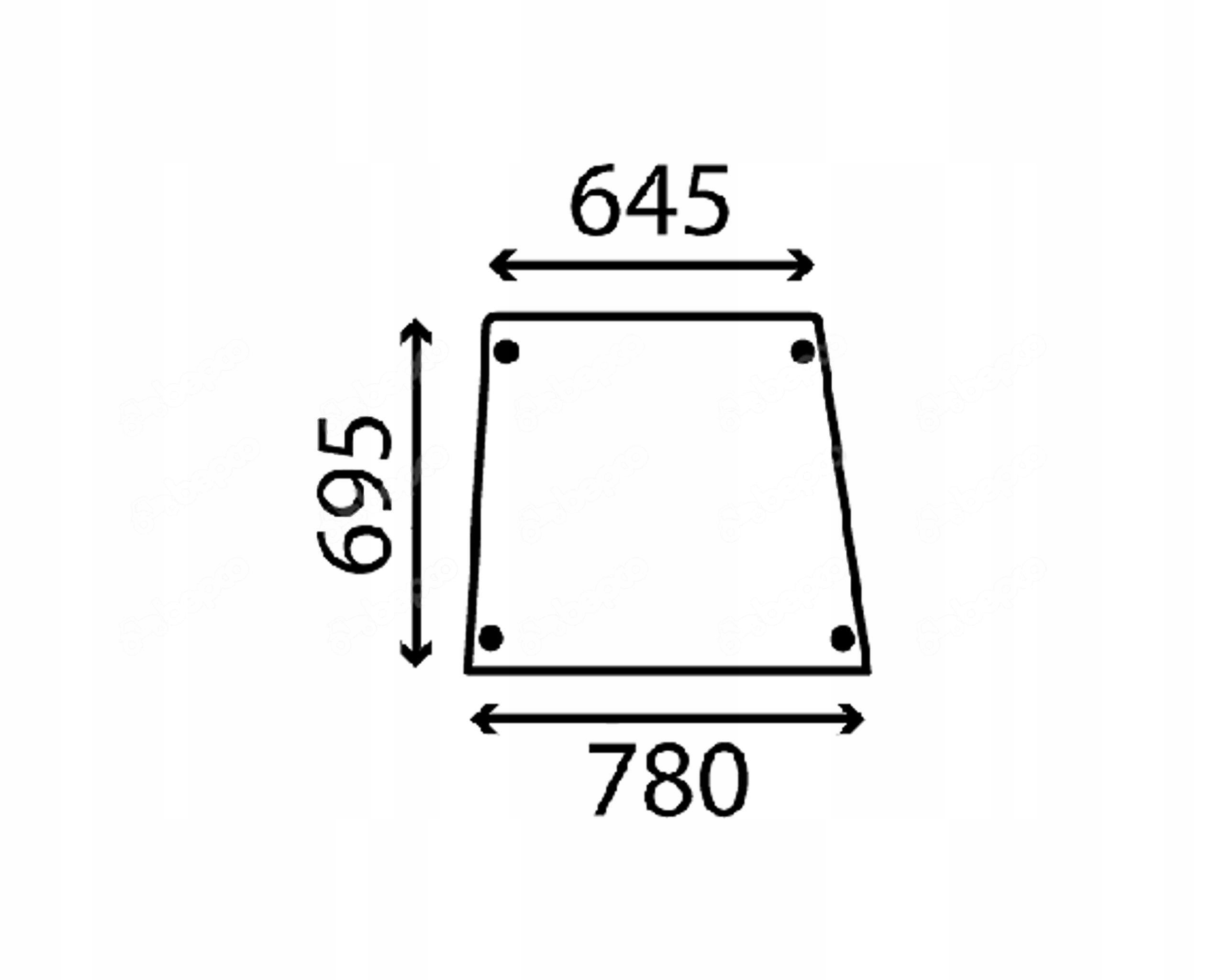 čelní sklo pro traktoru Deutz-Fahr horní dveře 04364138