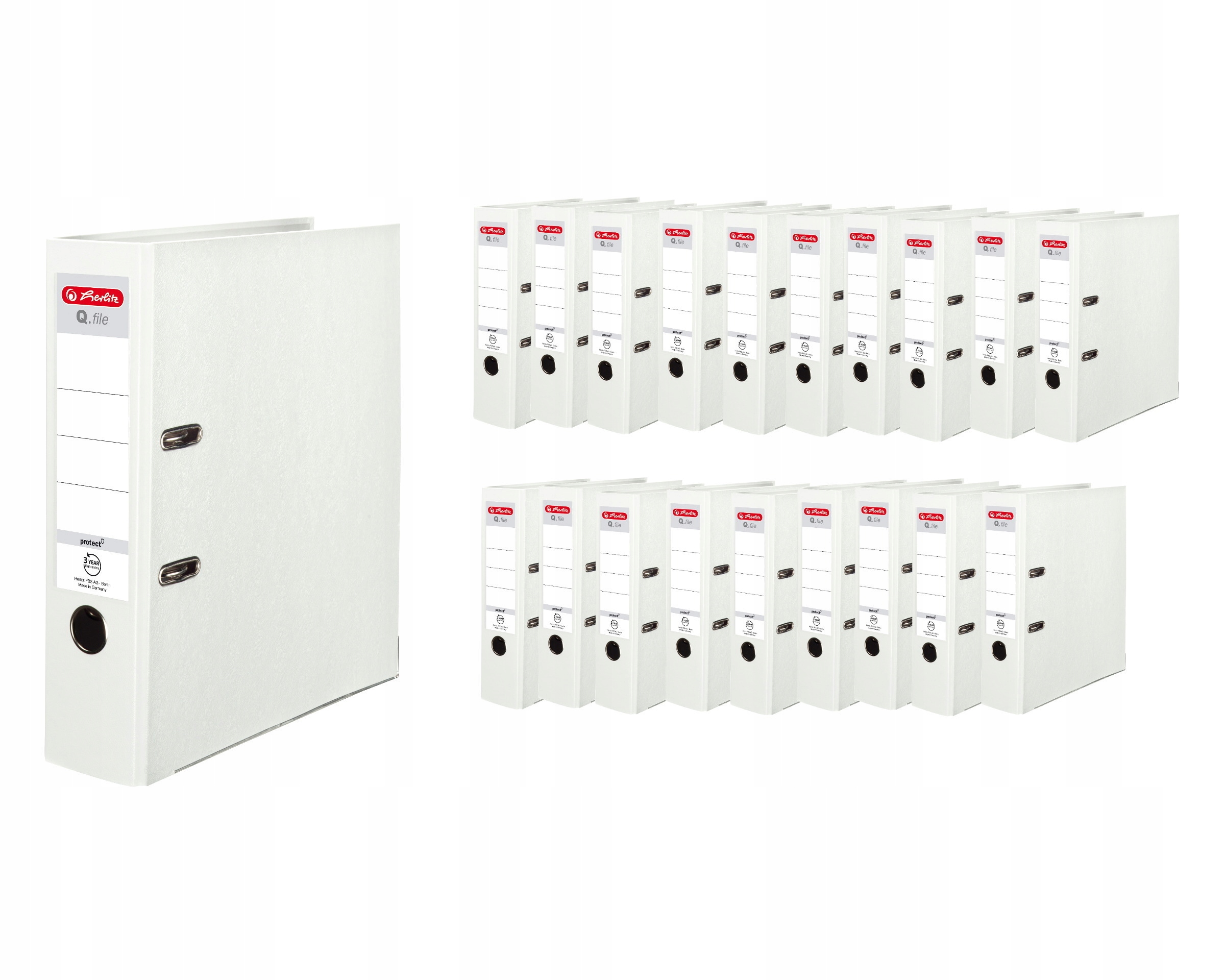 

Segregator A4 8cm 80mm 20 sztuk Q.File Herlitz