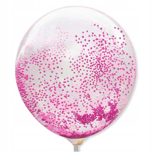 

Balon przeźroczysty z konfetti piankowe 30cm/5sztF