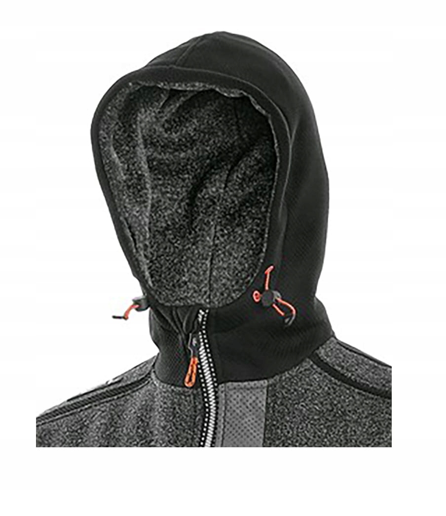 Kurtka Polarowa Robocza z Kapturem INDIANAPOLIS Odblaski XXL Rozmiar XXL