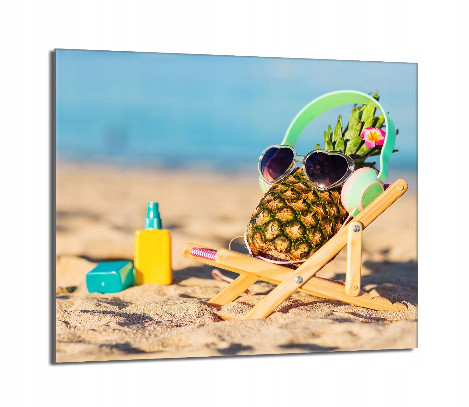 Skleněná ochranná deska na sporák 60x52 Ananas Do Kuchyně