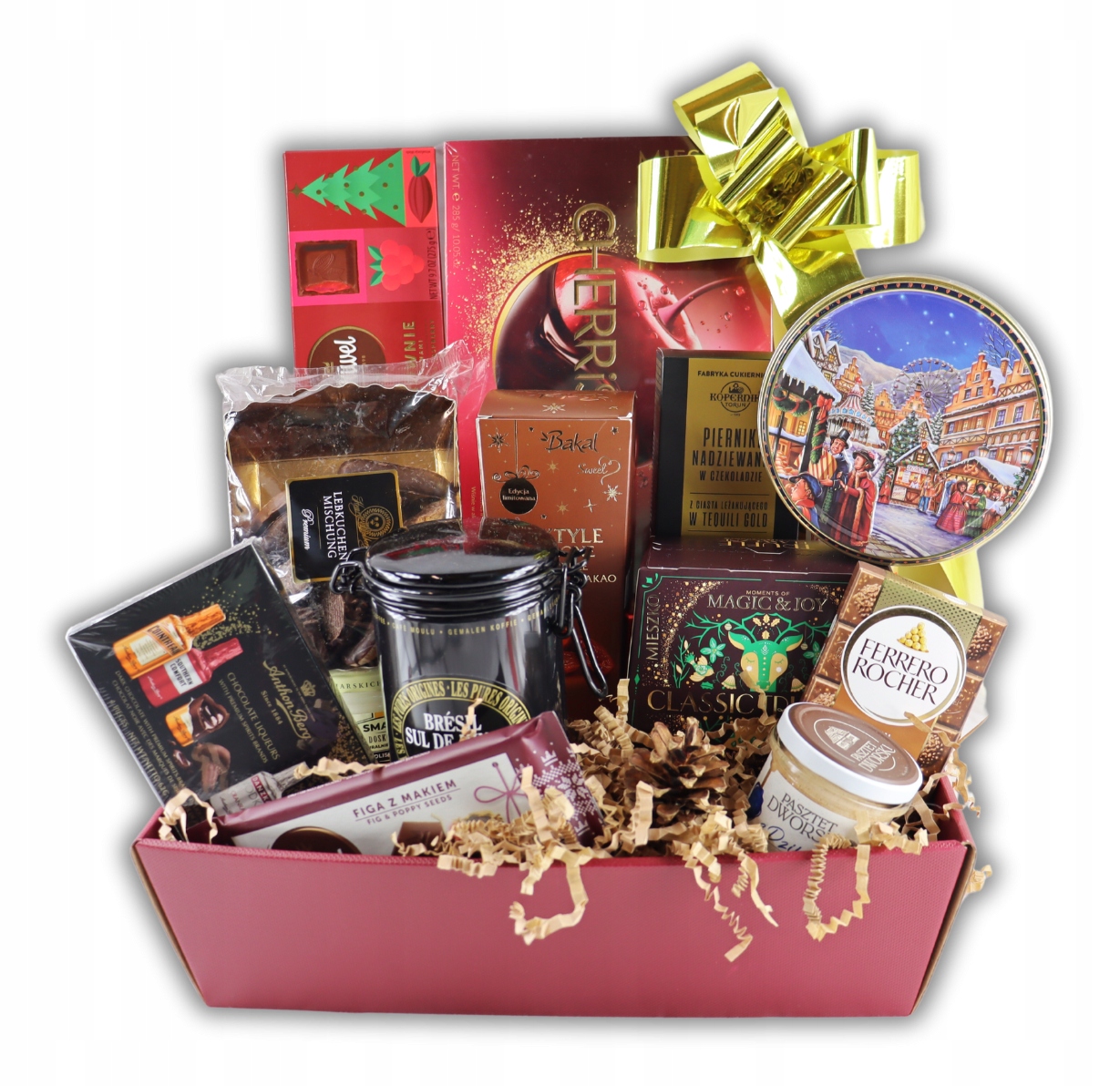 Levně Dárkový koš Vánoční hostina Deluxe koše vánoční dárky Mikuláše