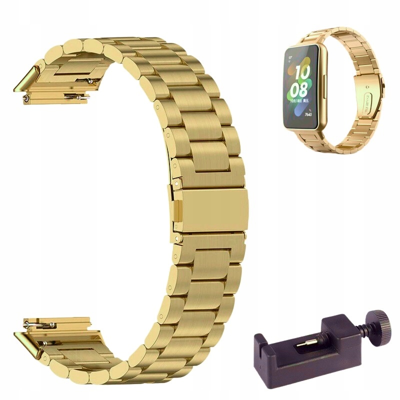 

Bransoleta Pasek Do Huawei Band 7 Opaska Złota