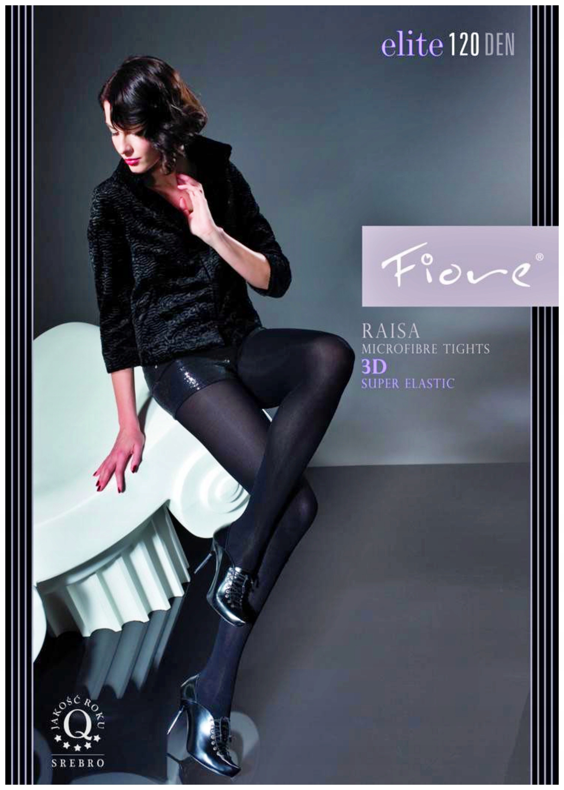 

Raisa Rajstopy Fiore Microfibra 120DEN R3 Graphite