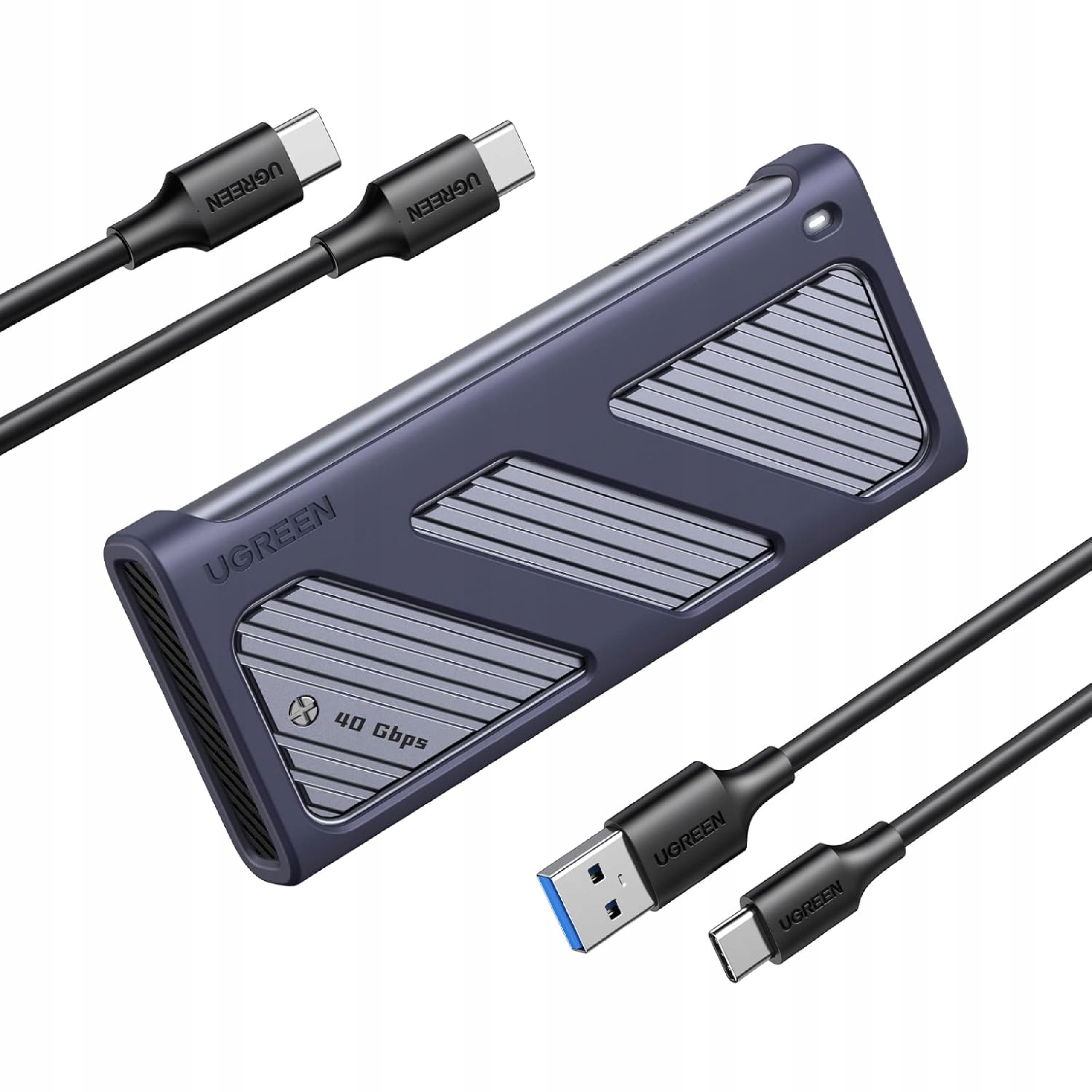 Obudowa dysku 40 Gbps M2 Ssd, NVMe Adapter obudowy Usb C 4.0 Ugreen