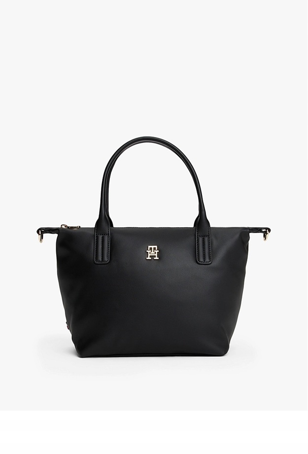 Tommy Hilfiger malá shopper kabelka polyester černá