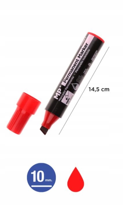 MARKER PERMANENTNY 1 SZT CZERWONY MP Marka MP