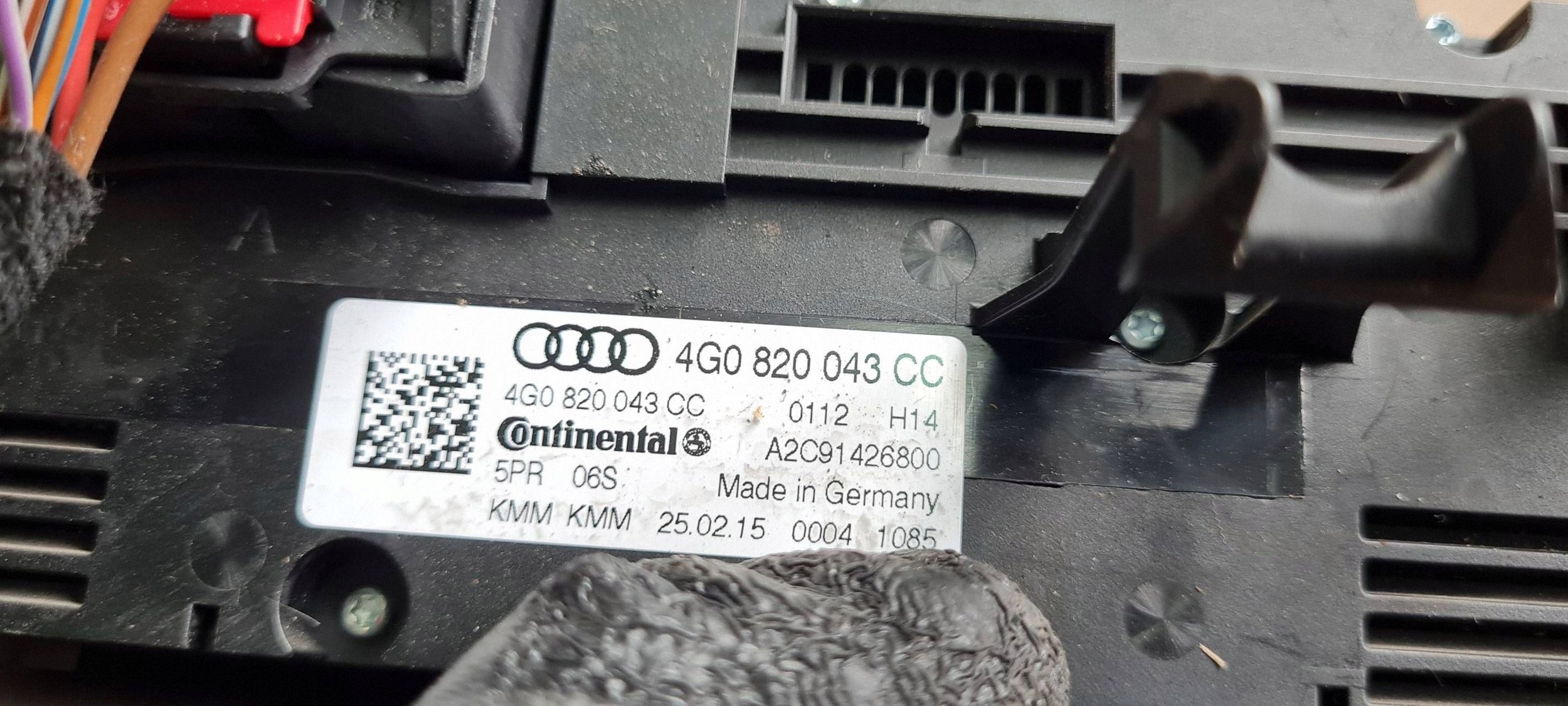 A6 C7 LIFT PANEL klími klimatizaci 4G0820043CC A7 4G