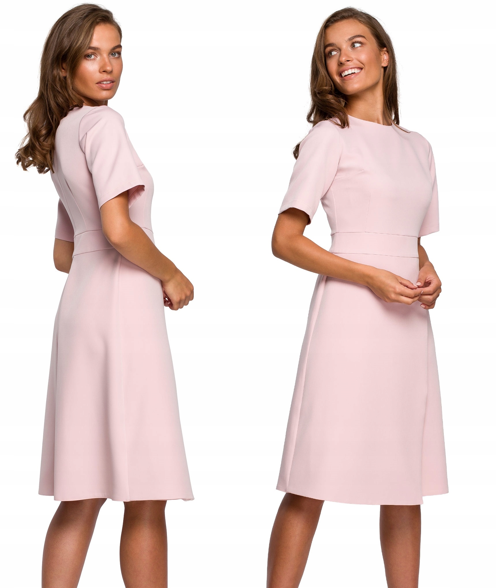 

Elegancka Sukienka Z Kopertową Spódnicą