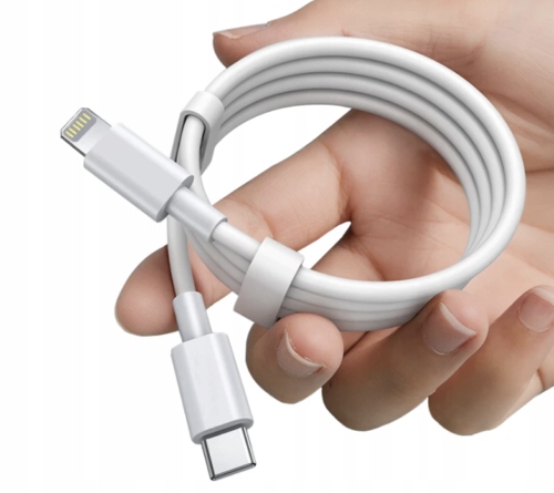 Kabel Hello Case USB typ C - Apple Lightning 1 m biały