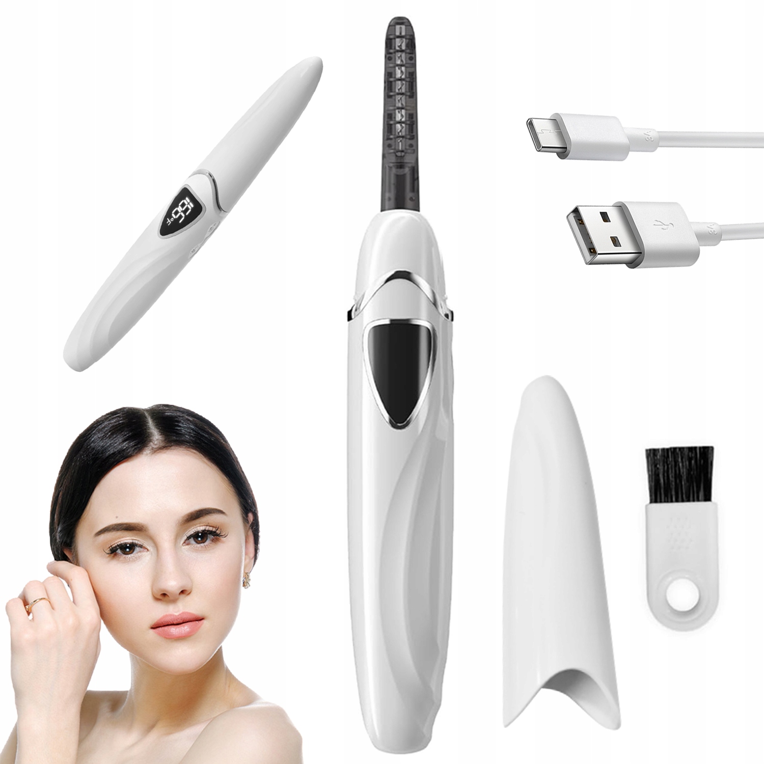 Elektrická Řasenka S Teplotou Zobrazenou Na Led Displeji