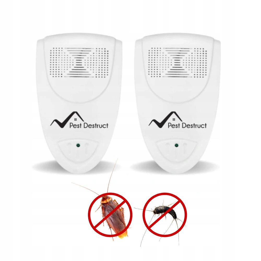 Ultradźwiękowy odstraszacz karaluchów i rybików cukrowych karaluchy, 2szt