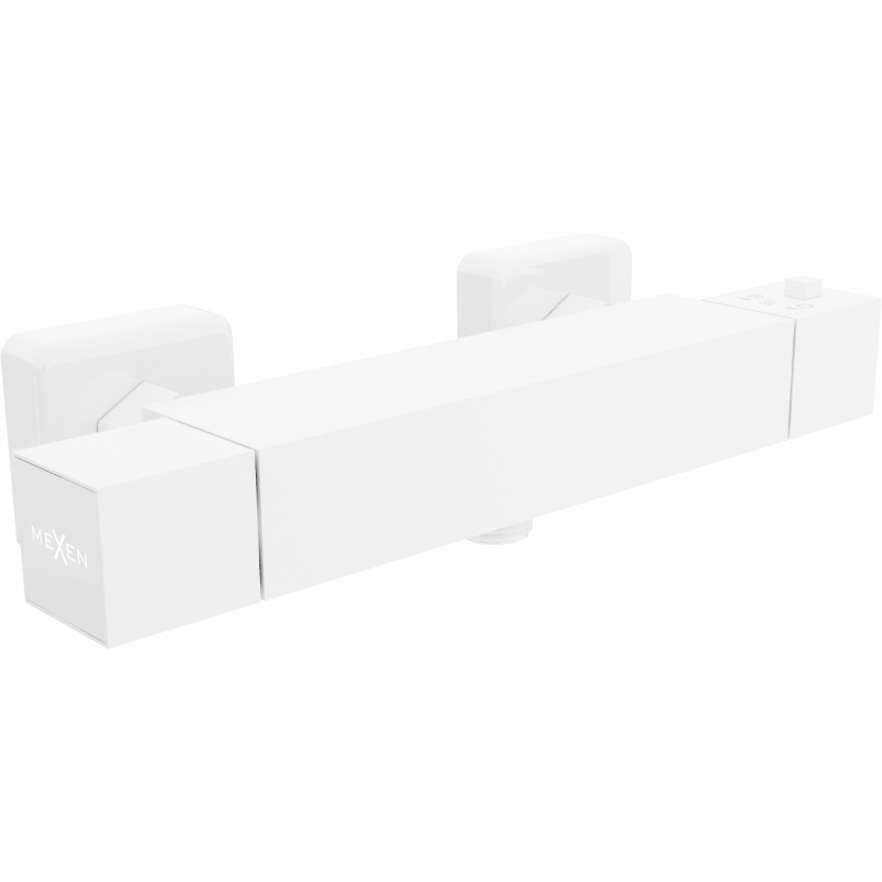 Mexen Cube termostatická sprchová batéria, biela