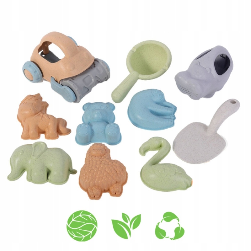 

Woopie Green Zestaw do Piasku z Samodzikiem 10 el.