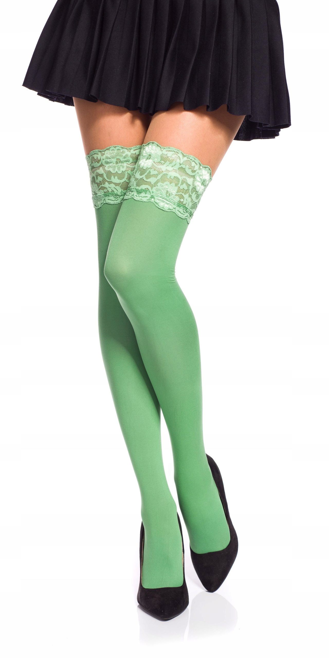 Pończochy z mikrofibry 40 DEN, #3, jasny zielony