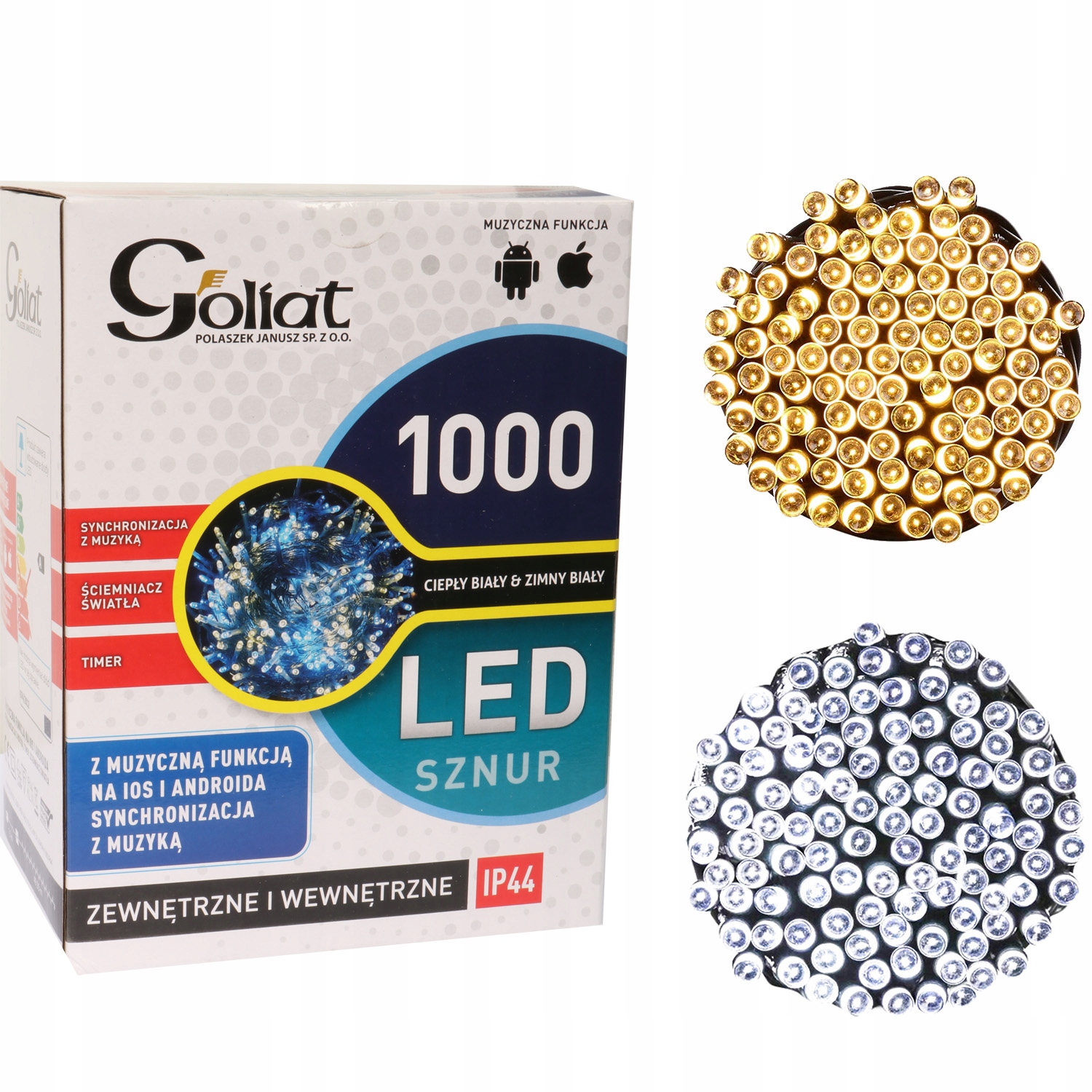 Vianočné Osvetlenie Na Stromček 1000 Led S Hudbou