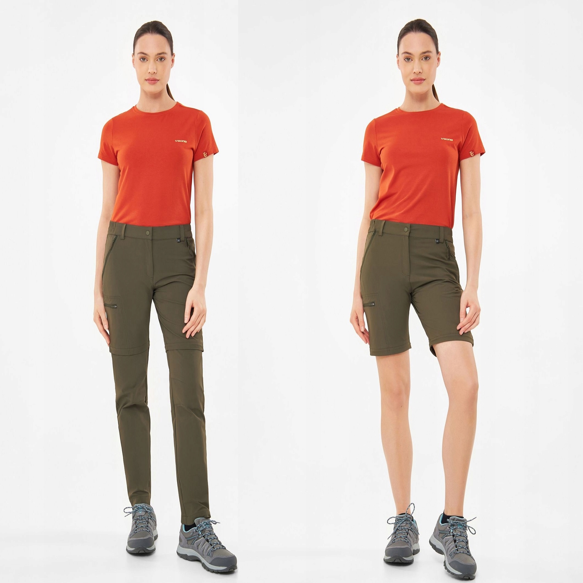 Dámské trekové kalhoty Viking Rocklyn 2 v 1 velikost Xs khaki