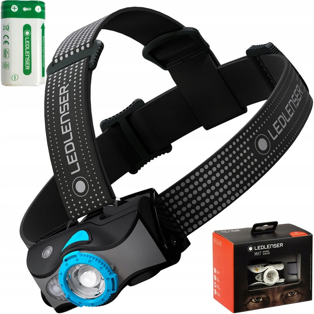 Latarka Ledlenser MH7 Czarno-niebieski