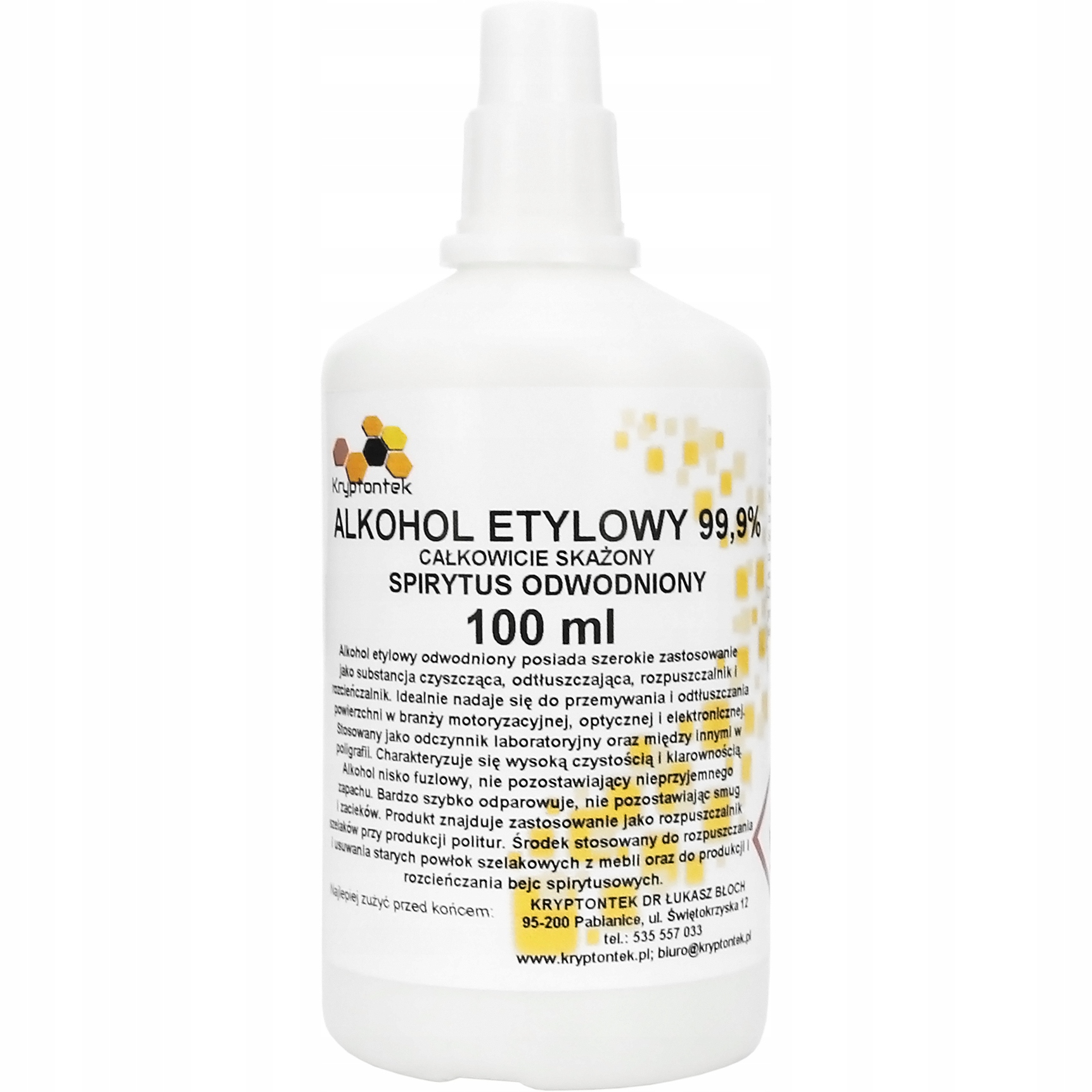

Etanol Alkohol Etylowy 99,9% Spirytus 100ml