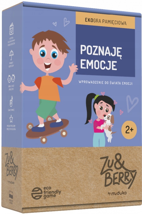 Zu&Berry - Poznaję emocje. Gra memo Muduko