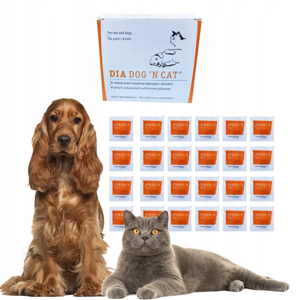 DiaDog N Cat Dia Dog 24 tabl. wspiera układ trawienny psa i kota