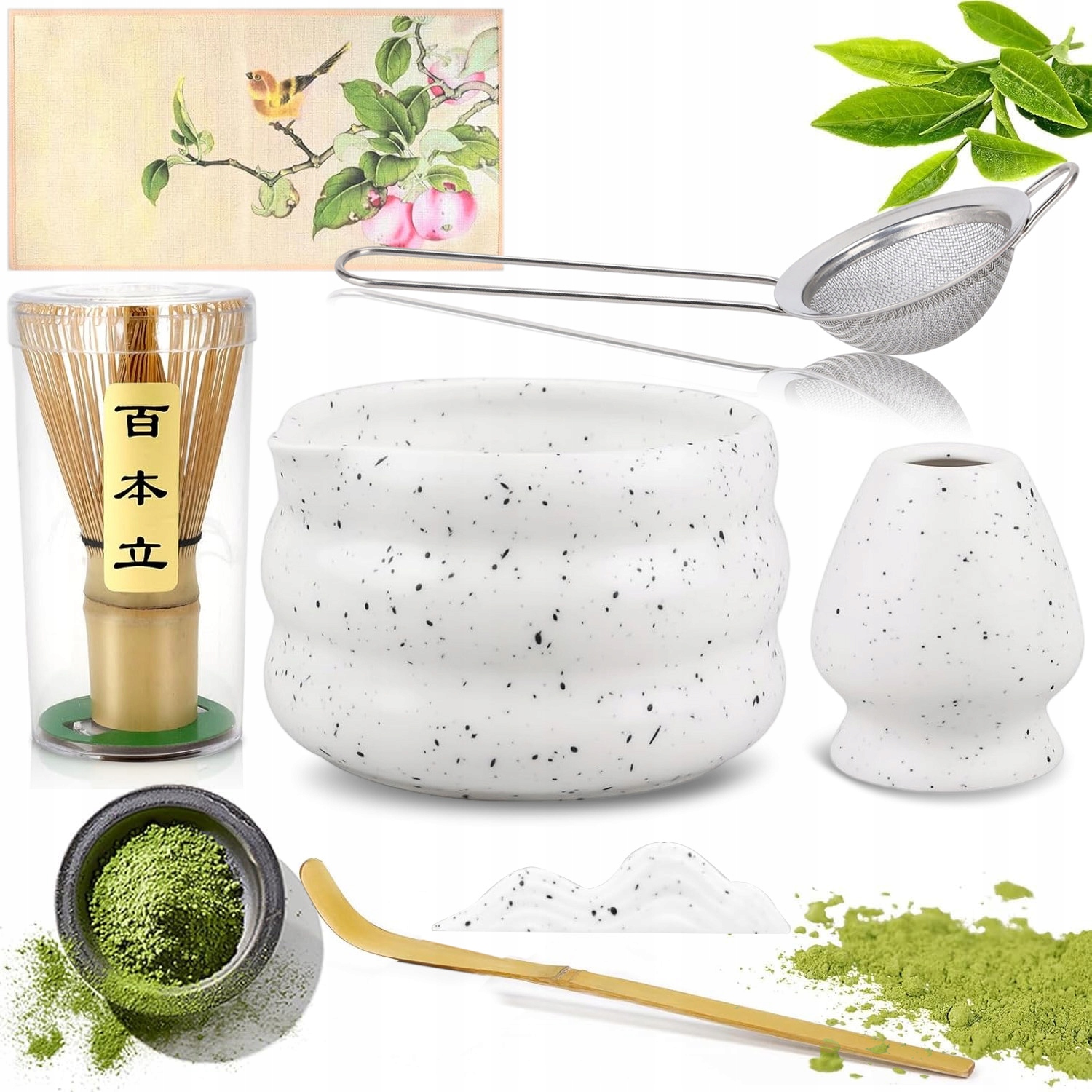 Levně Matcha Sada Na Čaj S Bambusovou Metlou A Metlou 7 Ks